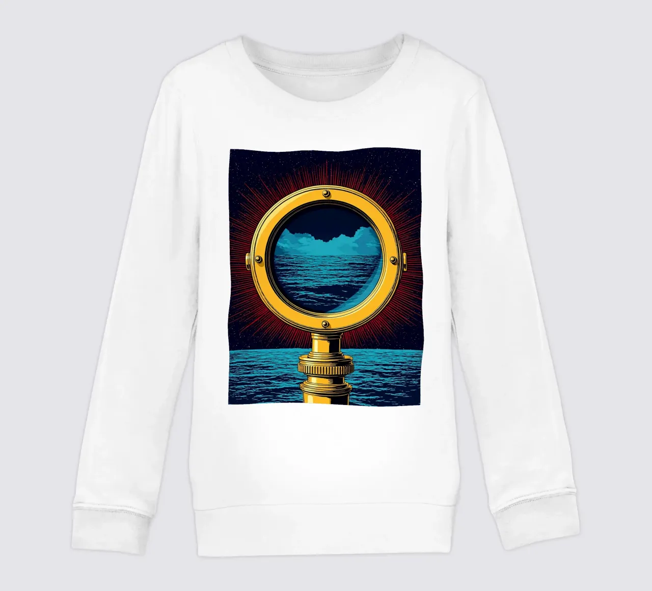 Telescopio - Pop Art felpa bambino da ColorCrash Gallery