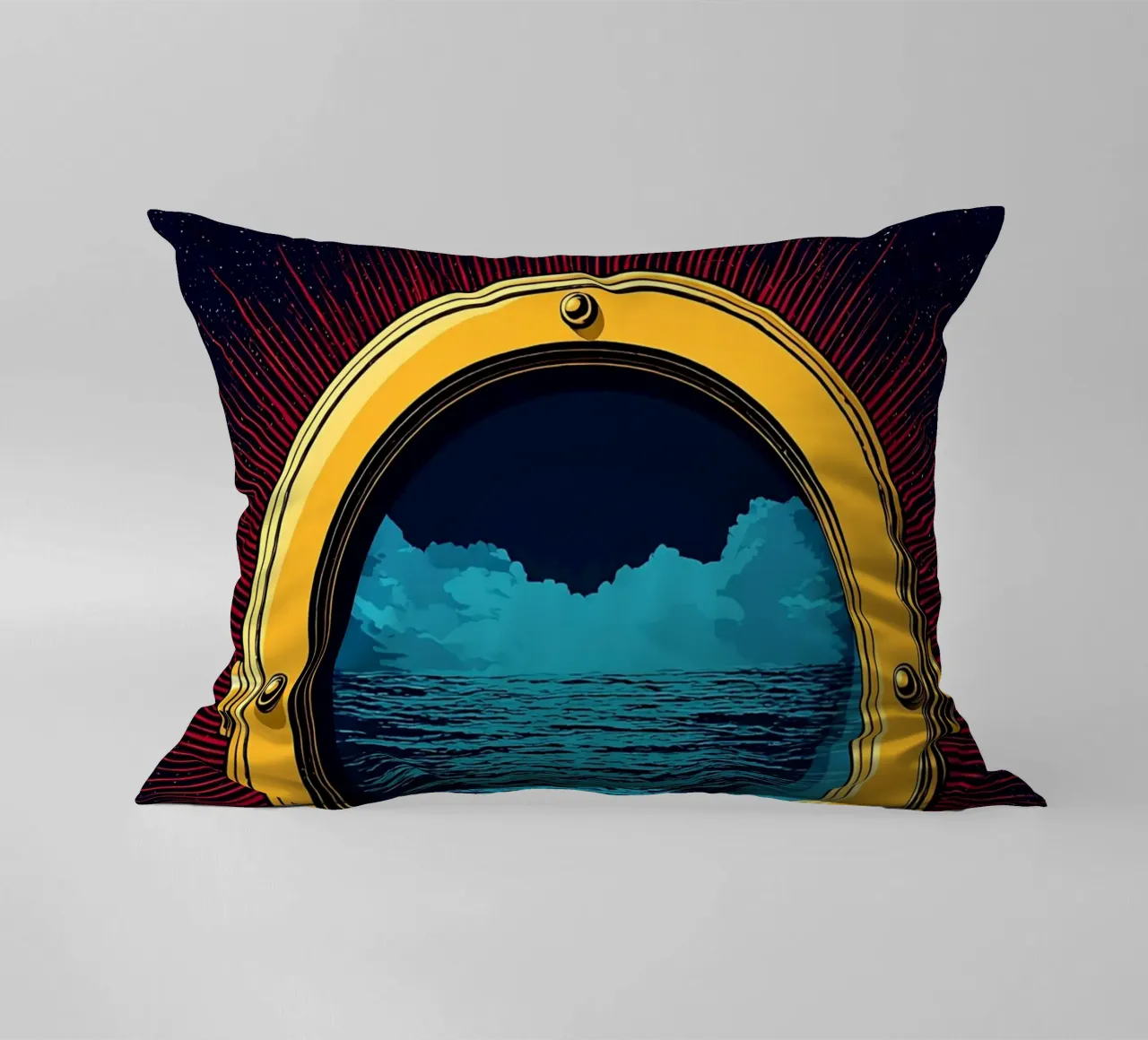 Telescopio - Pop Art cuscino da ColorCrash Gallery