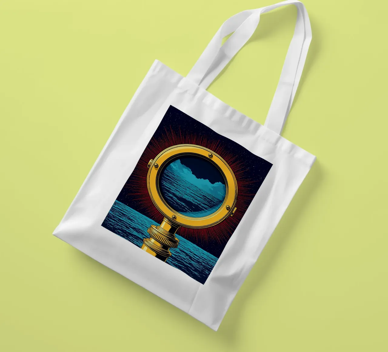 Telescope - Pop Art tote bag by ColorCrash Gallery