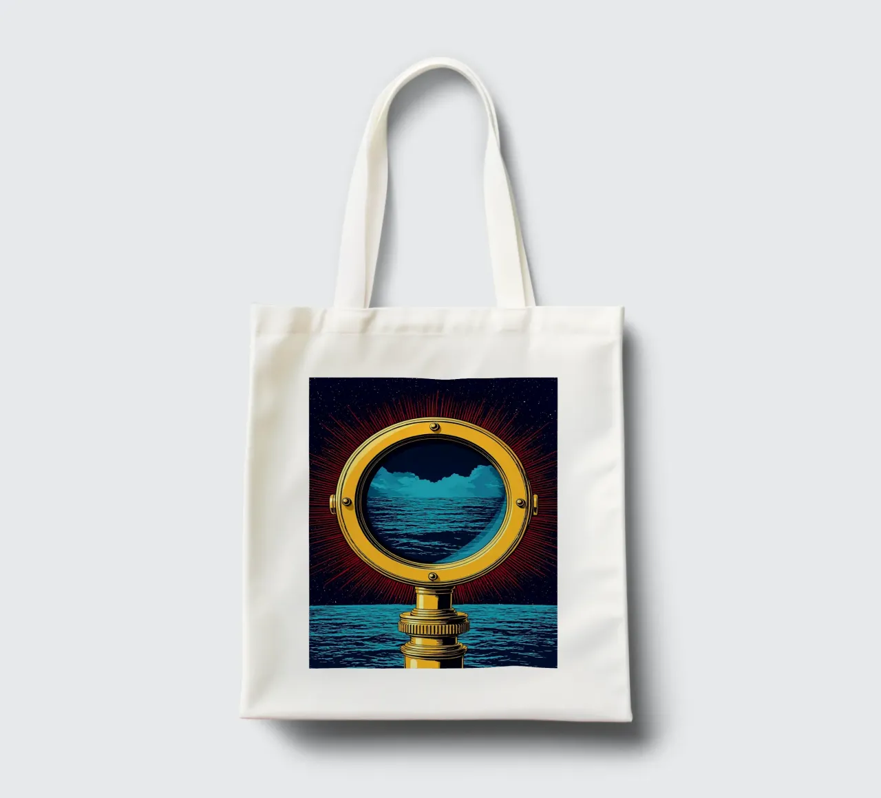 Telescope - Pop Art tote bag by ColorCrash Gallery