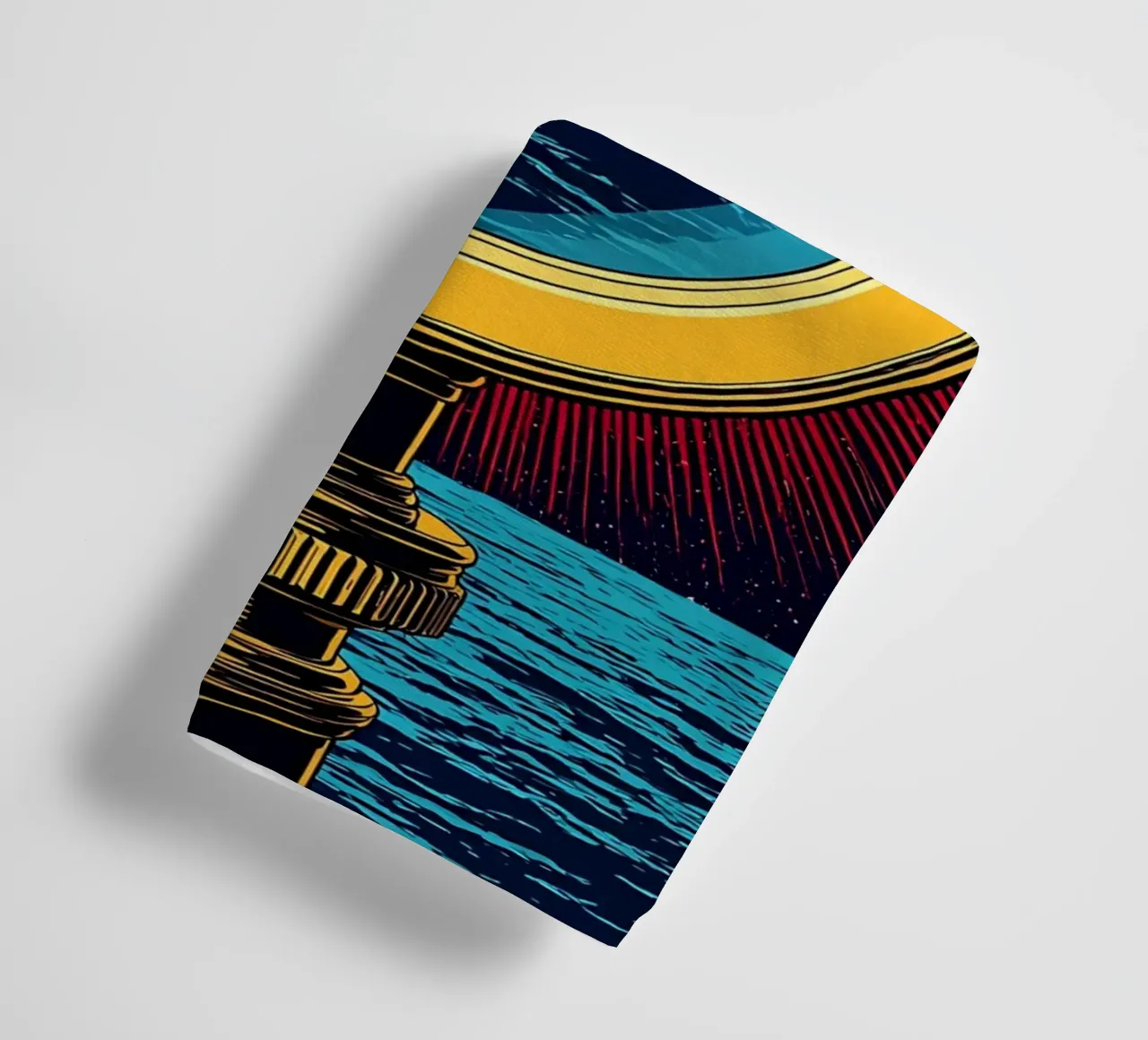 Telescope - Pop Art towel by ColorCrash Gallery