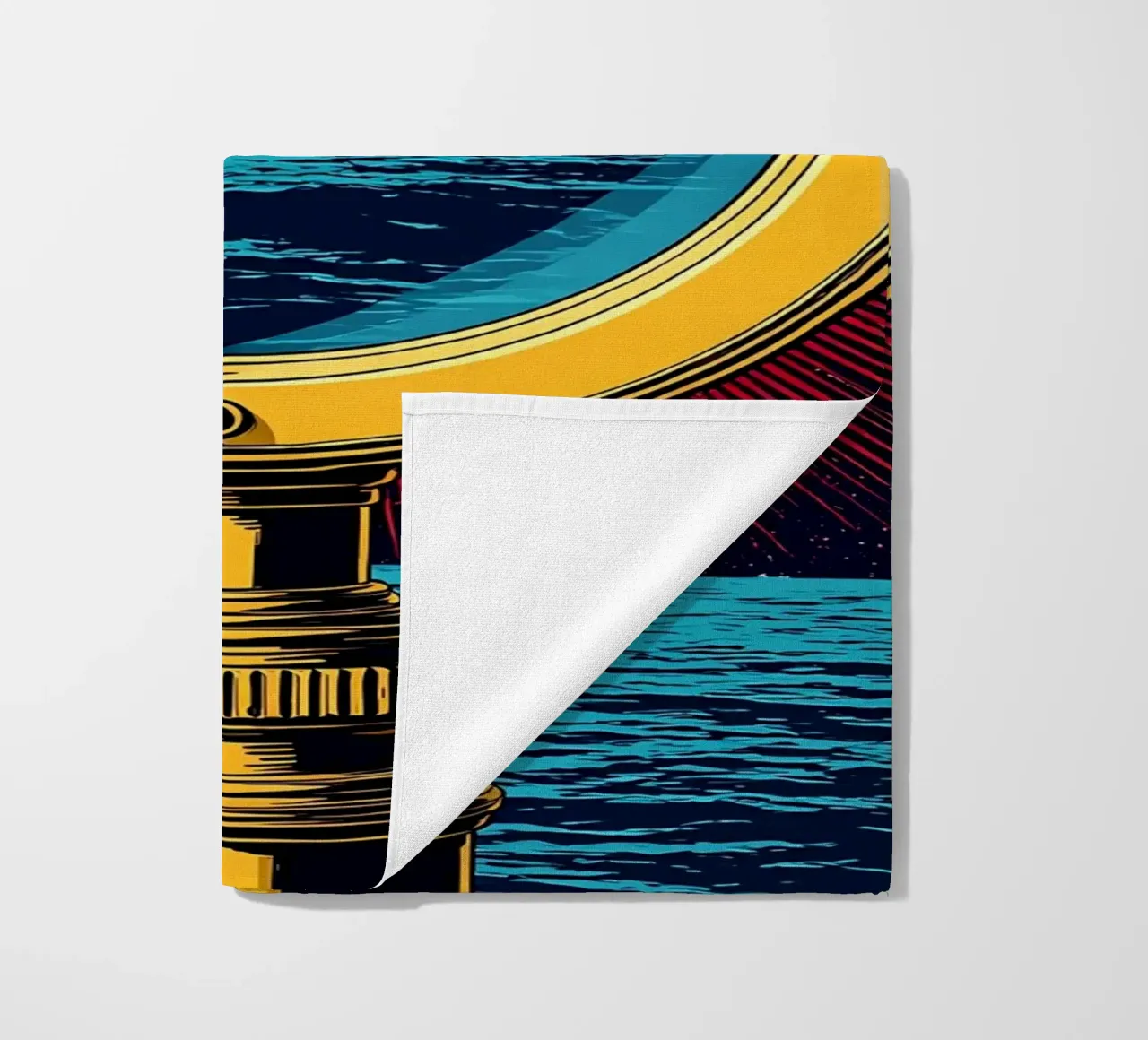 Telescopio - Pop Art telo mare da ColorCrash Gallery