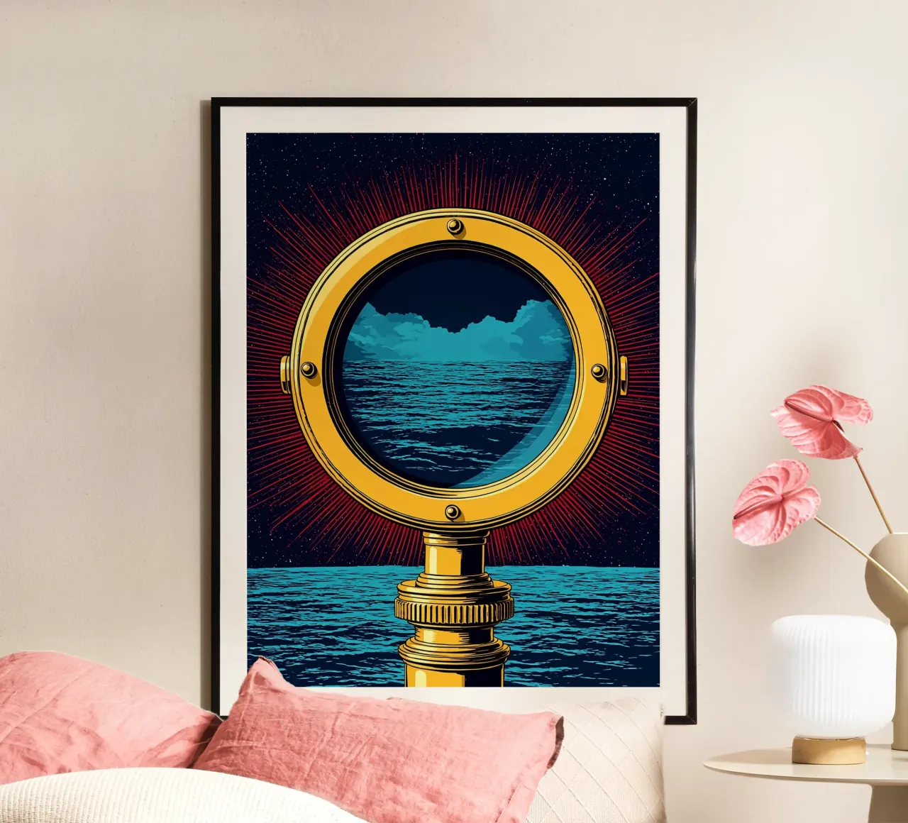 Telescope - Pop Art poster by ColorCrash Gallery