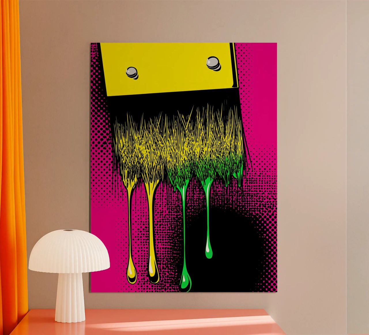 Triefender Pinsel - Pop Art Poster von ColorCrash Gallery
