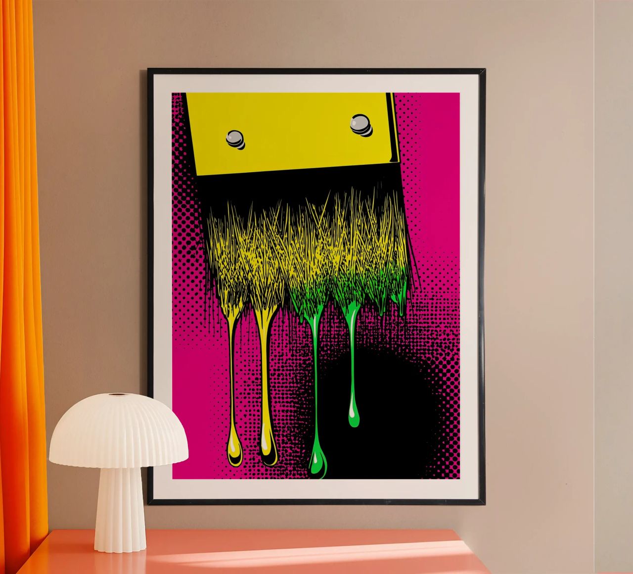 Triefender Pinsel - Pop Art Poster von ColorCrash Gallery