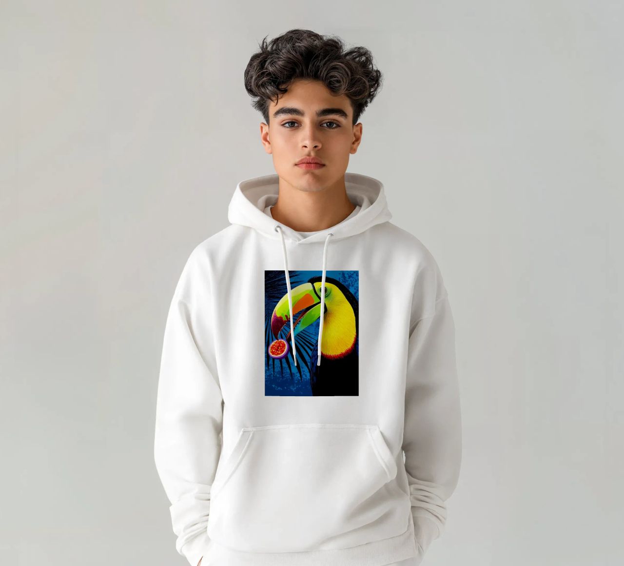 Tucano - Pop Art felpa con cappuccio da ColorCrash Gallery