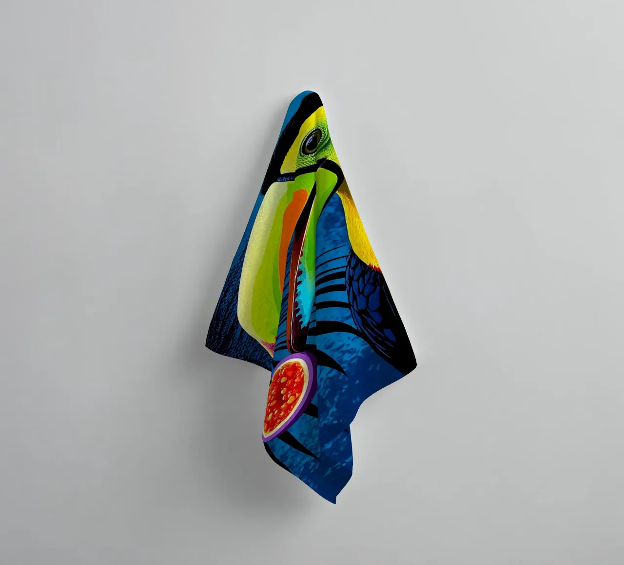 Toucan - Pop Art towel by ColorCrash Gallery