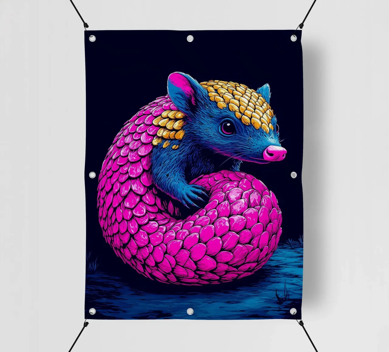 Pangolino - Pop Art telo in pvc da ColorCrash Gallery
