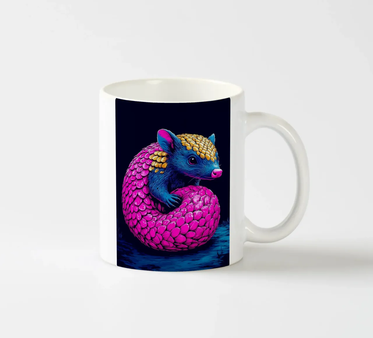 Pangolino - Pop Art tazza in ceramica da ColorCrash Gallery