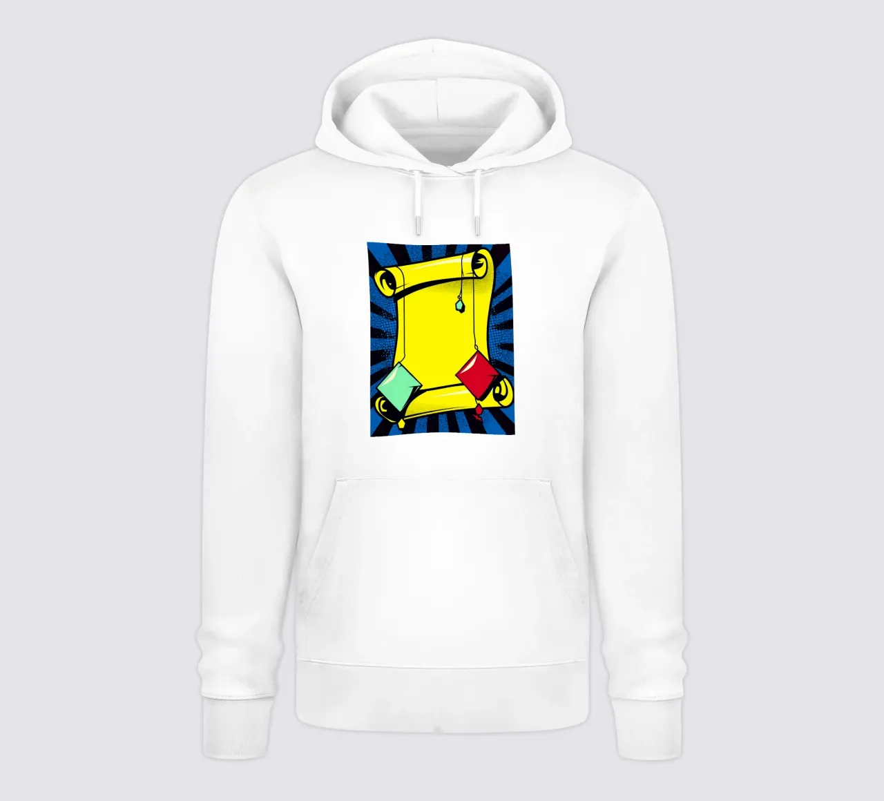 Scroll - Pop Art felpa con cappuccio da ColorCrash Gallery