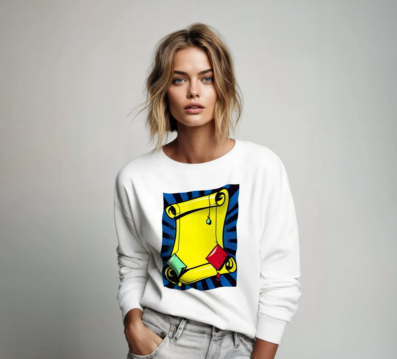 Scroll - Pop Art felpa da ColorCrash Gallery