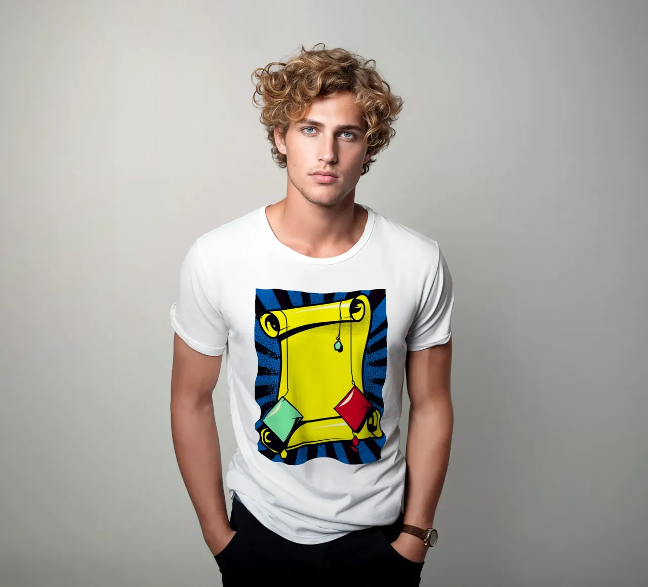 Scroll - Pop Art t-shirt da ColorCrash Gallery