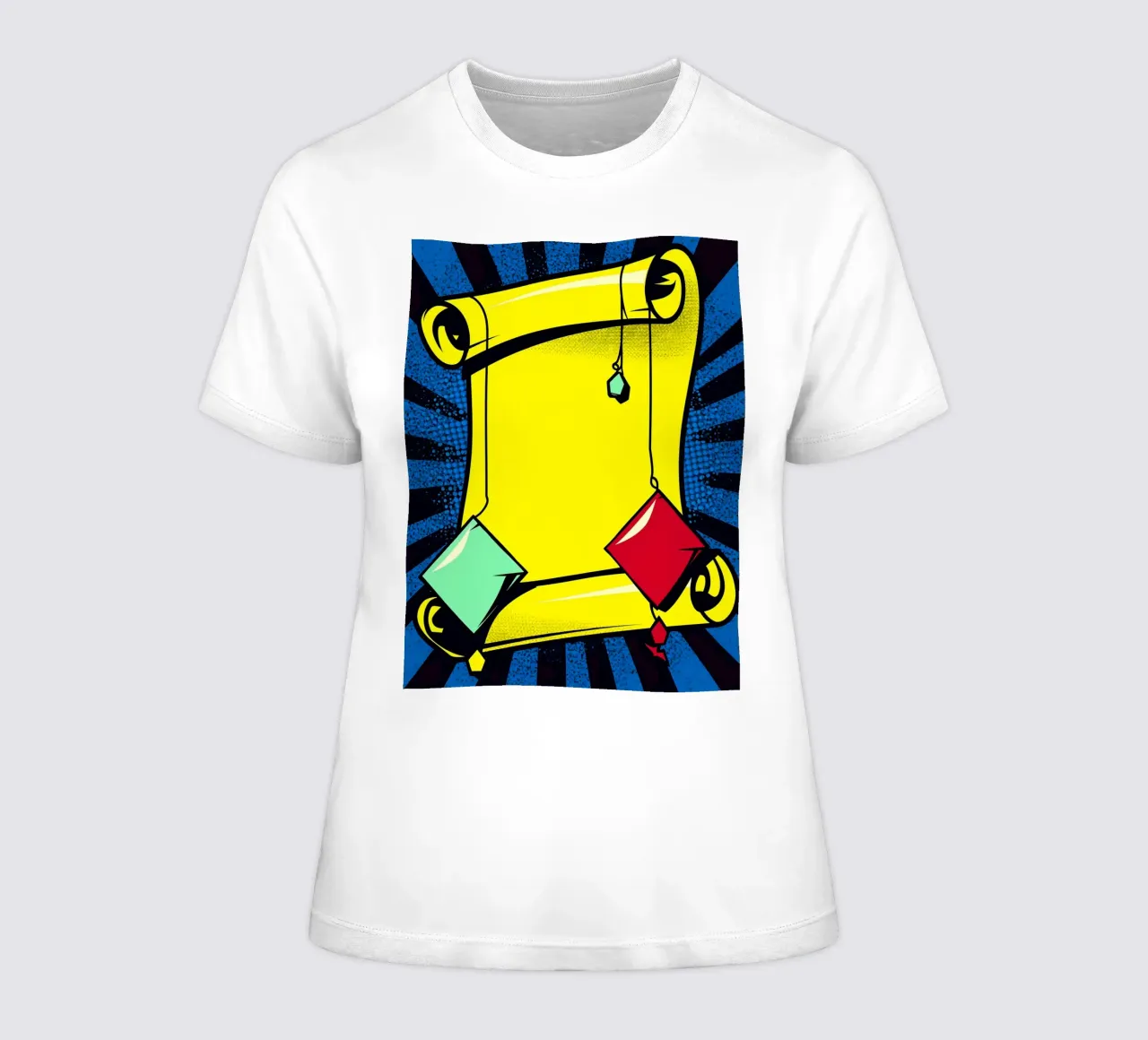 Scroll - Pop Art t-shirt da donna da ColorCrash Gallery