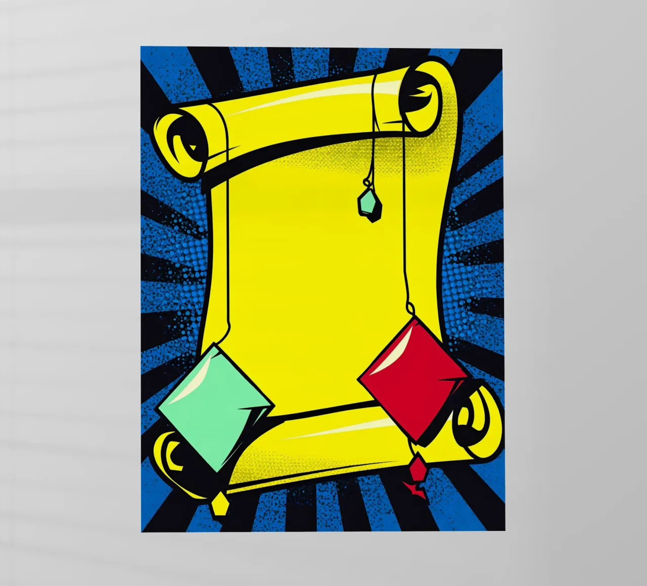 Scroll - Pop Art pellicola backlit da ColorCrash Gallery