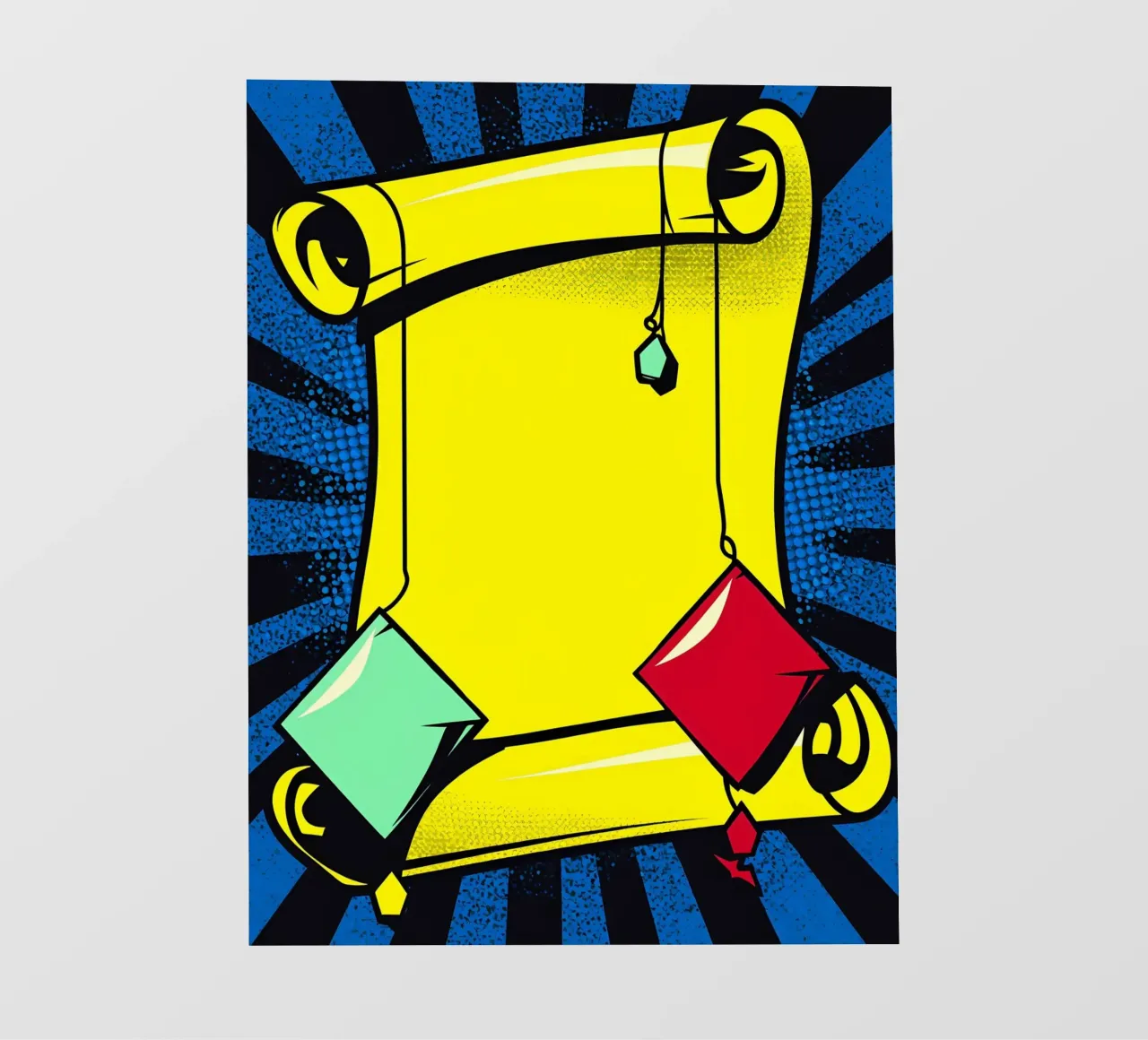 Scroll - Pop Art telo in pvc da ColorCrash Gallery