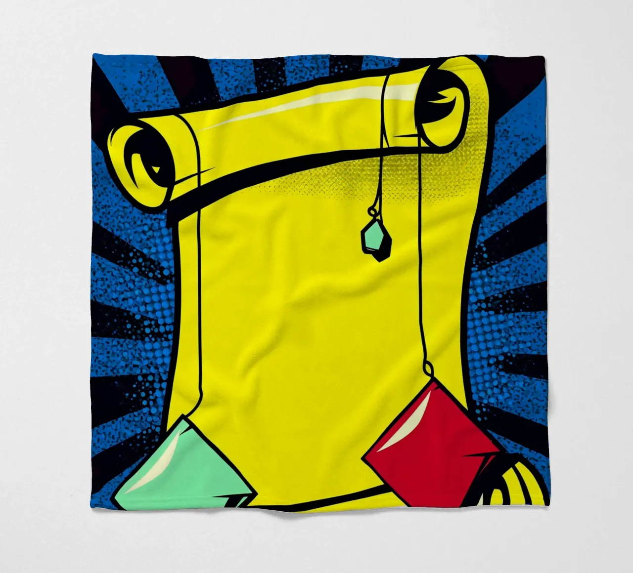 Scroll - Pop Art coperta in pile da ColorCrash Gallery