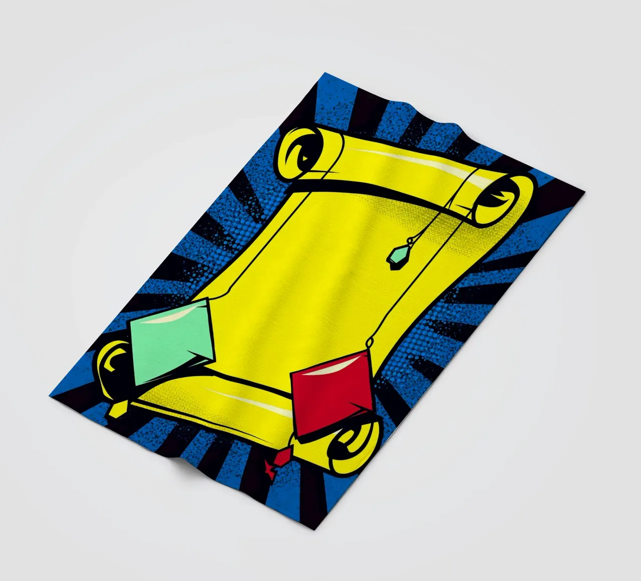 Scroll - Pop Art coperta in pile da ColorCrash Gallery