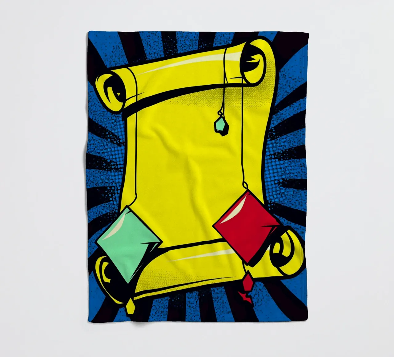 Scroll - Pop Art coperta in pile da ColorCrash Gallery