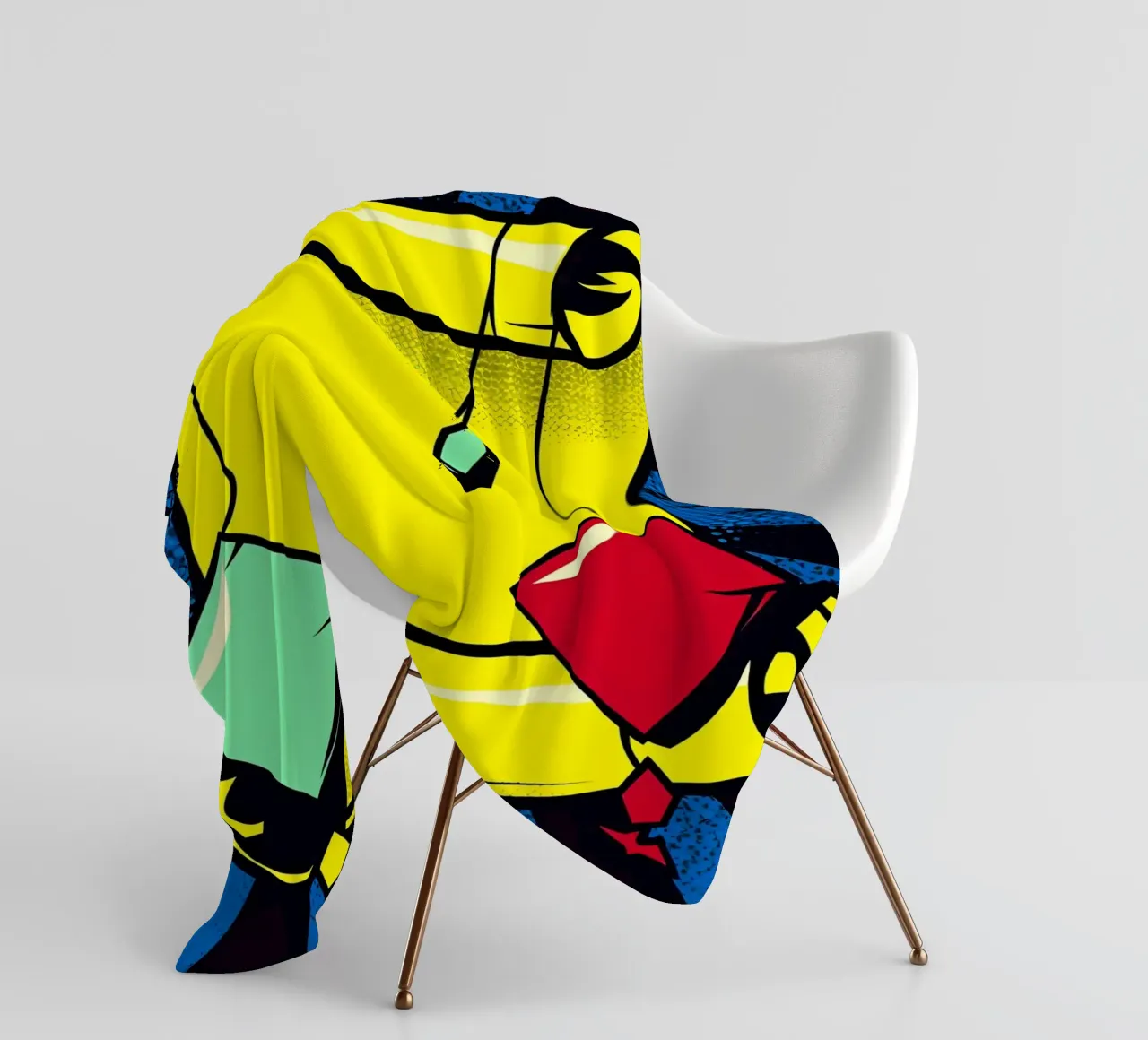 Scroll - Pop Art coperta in pile da ColorCrash Gallery