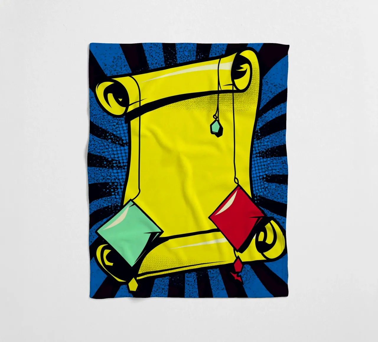 Scroll - Pop Art coperta in pile da ColorCrash Gallery
