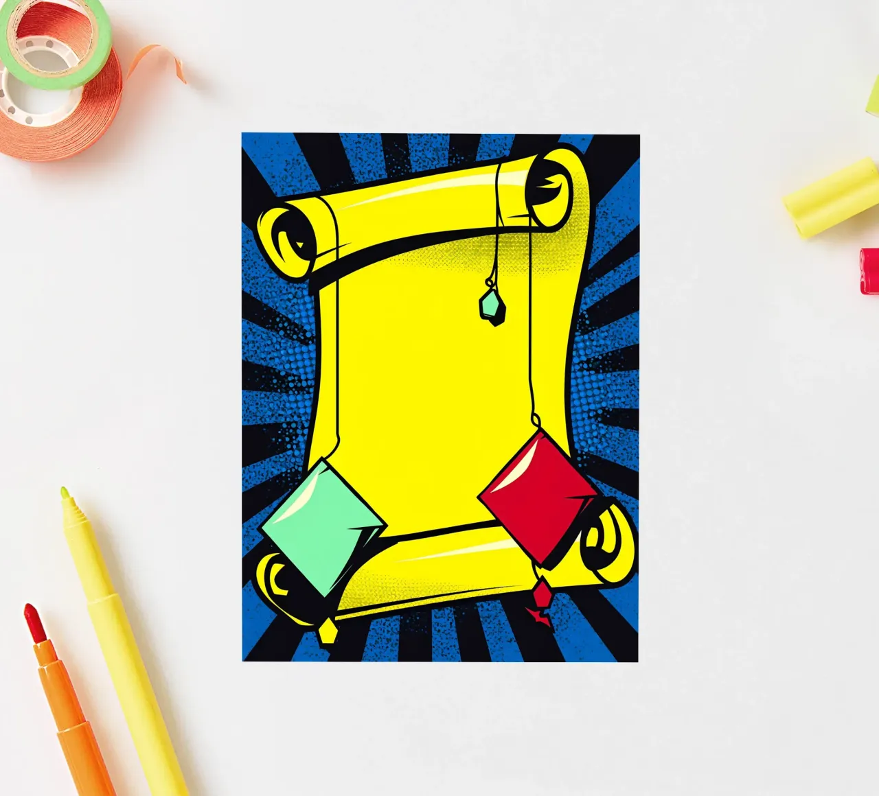 Scroll - Pop Art adesivo da ColorCrash Gallery