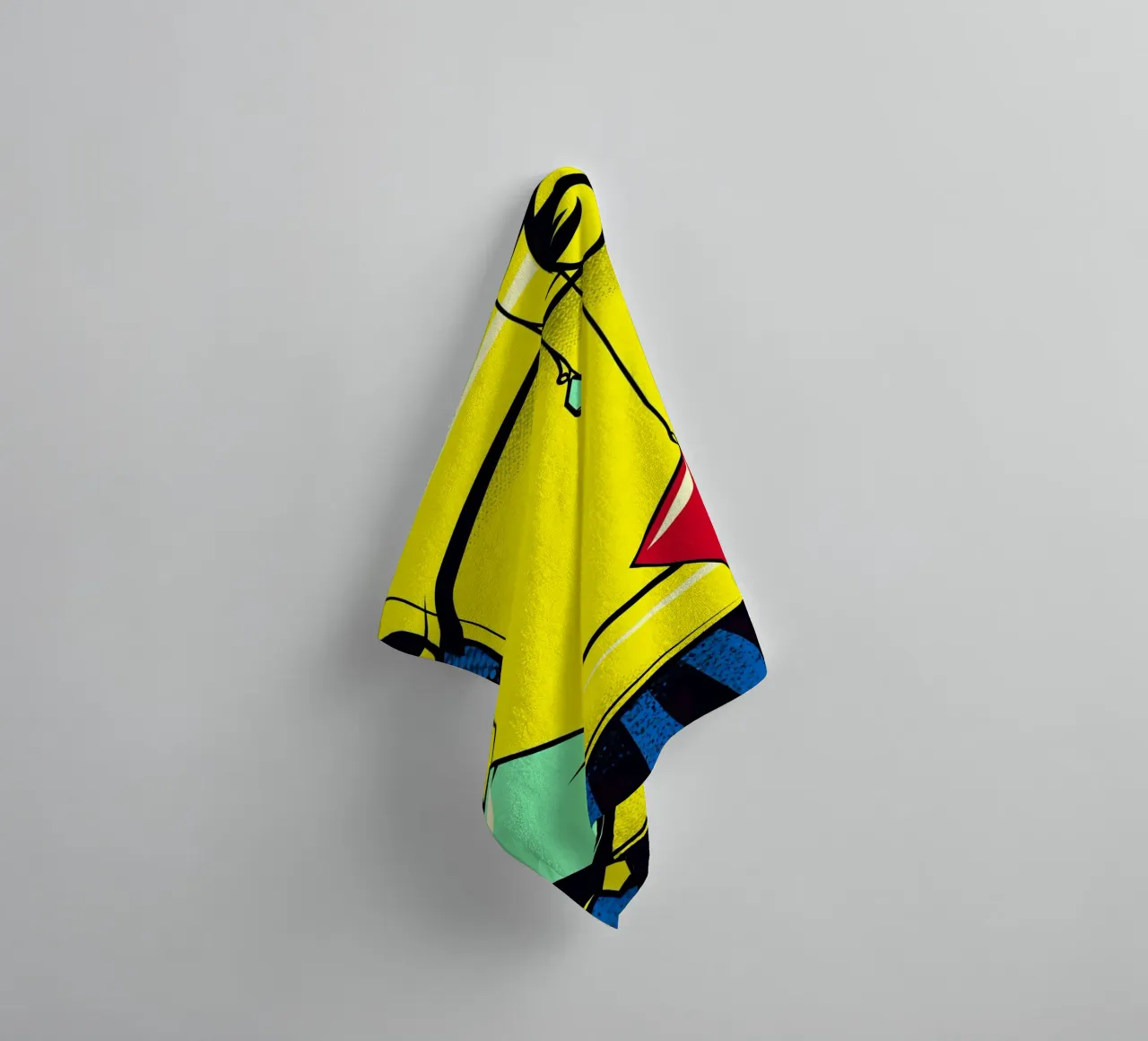 Scroll - Pop Art asciugamano da bagno da ColorCrash Gallery