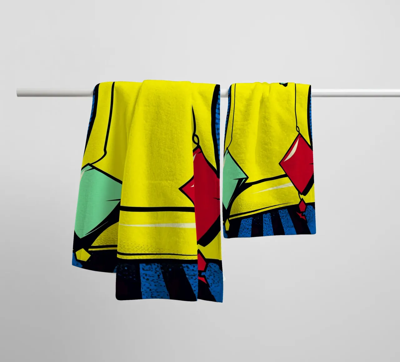 Scroll - Pop Art asciugamano da bagno da ColorCrash Gallery