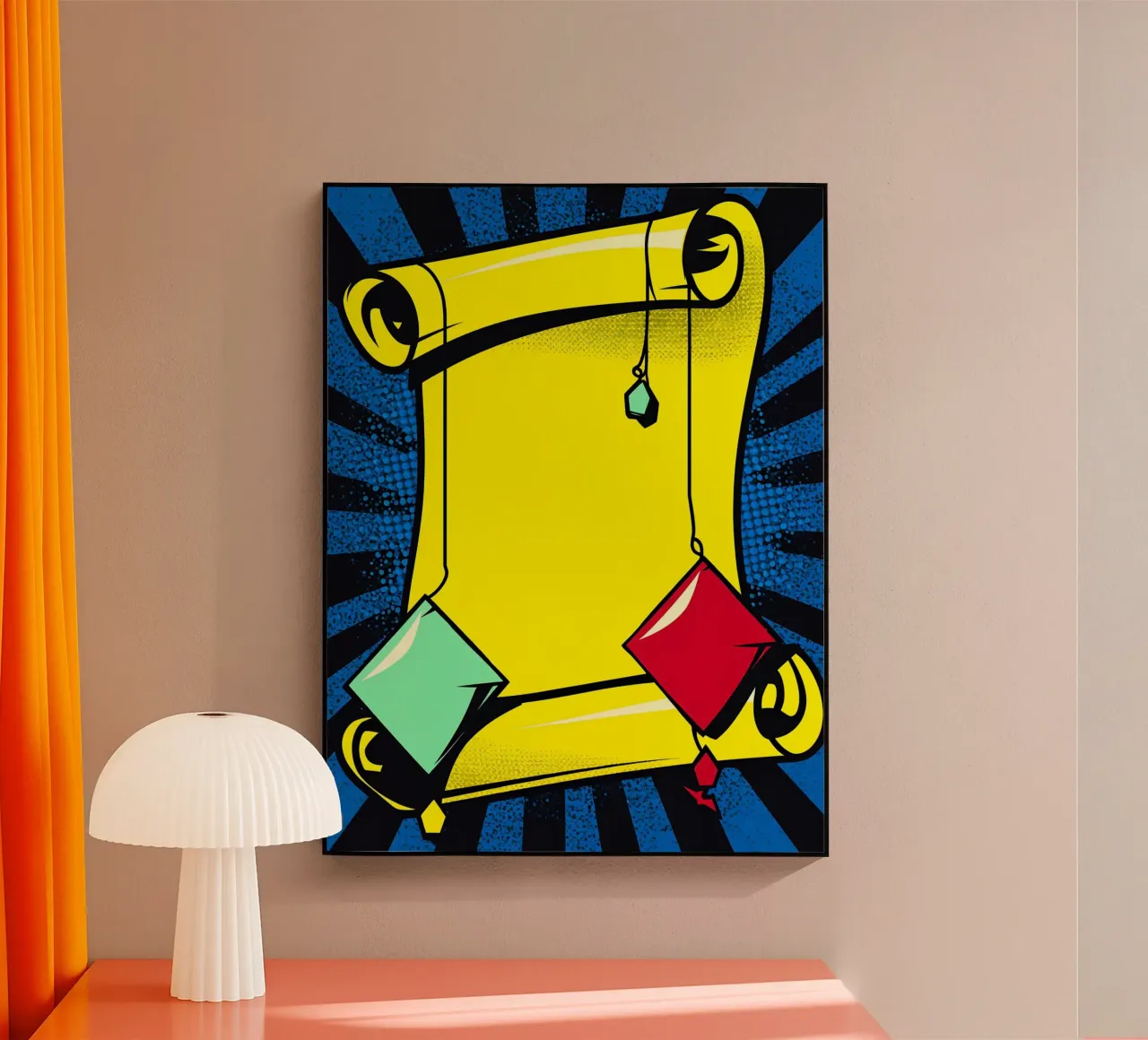 Scroll - Pop Art plexiglass da ColorCrash Gallery
