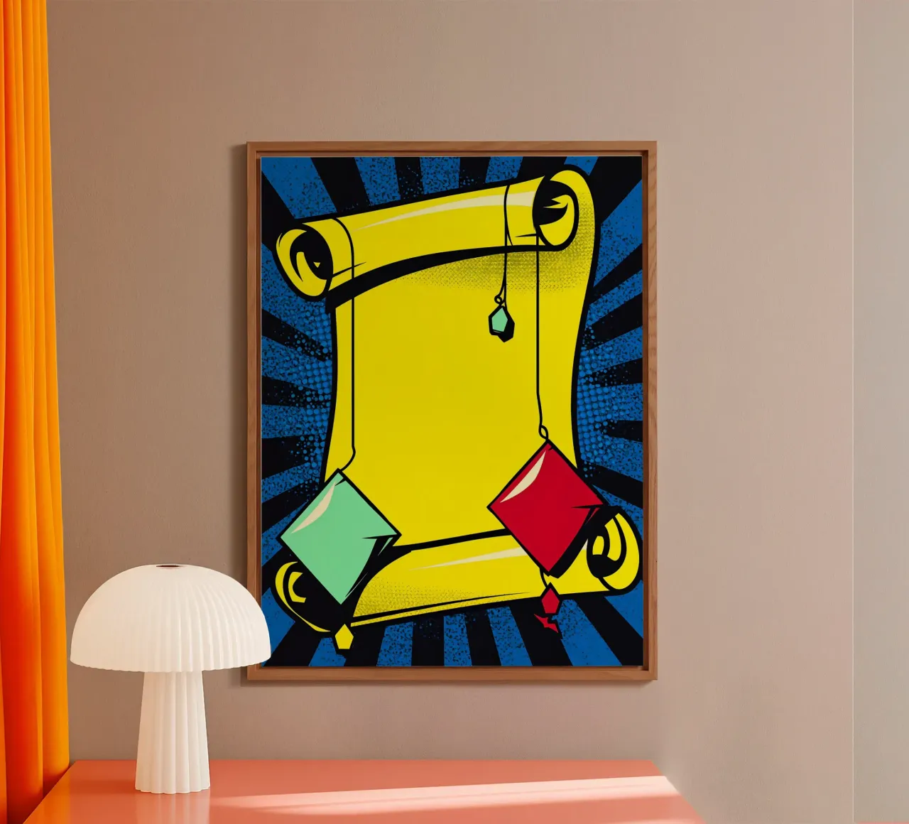 Scroll - Pop Art alluminio dibond da ColorCrash Gallery