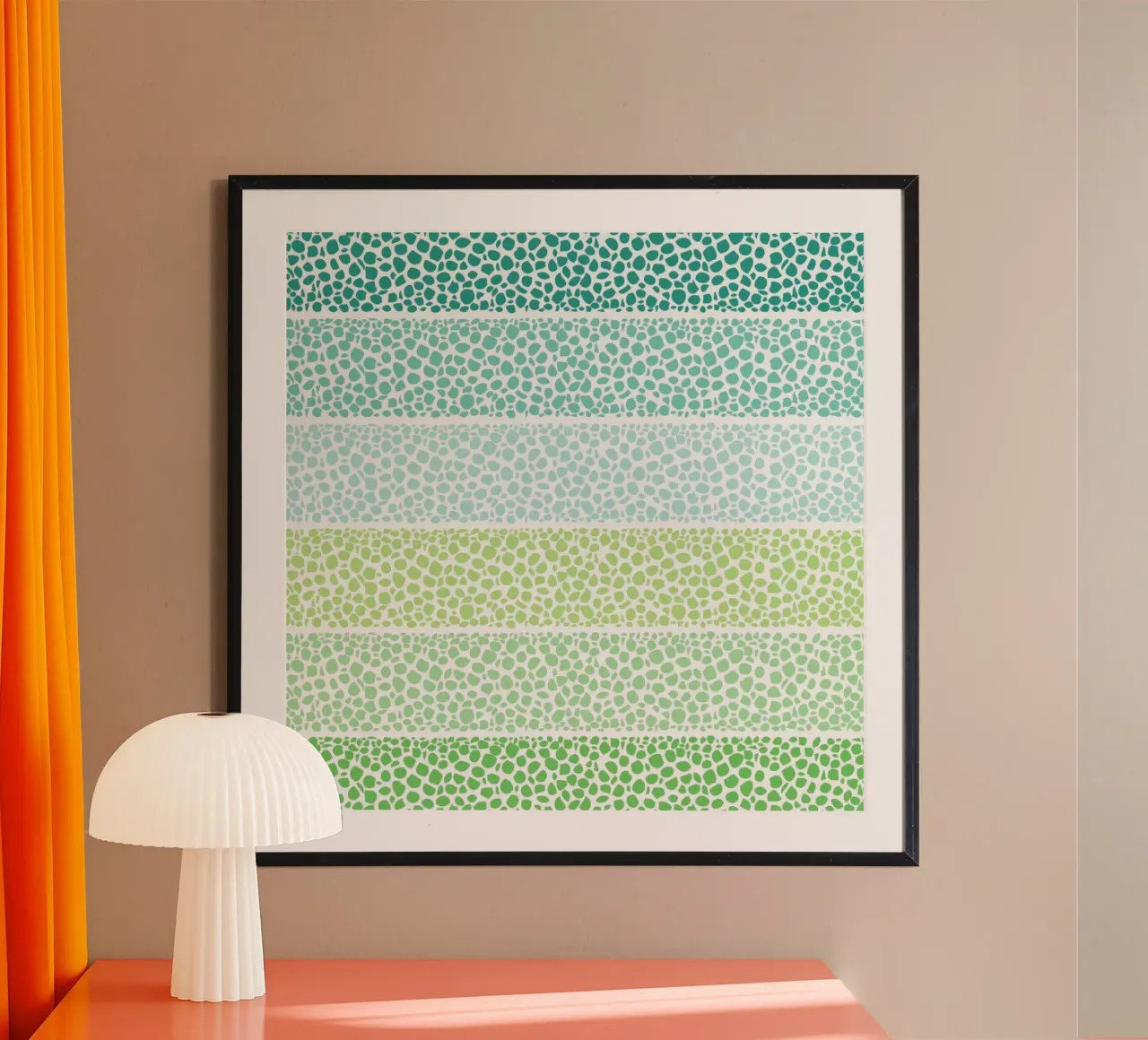 Riverside Zen Pebbles poster da Pom Graphic Design
