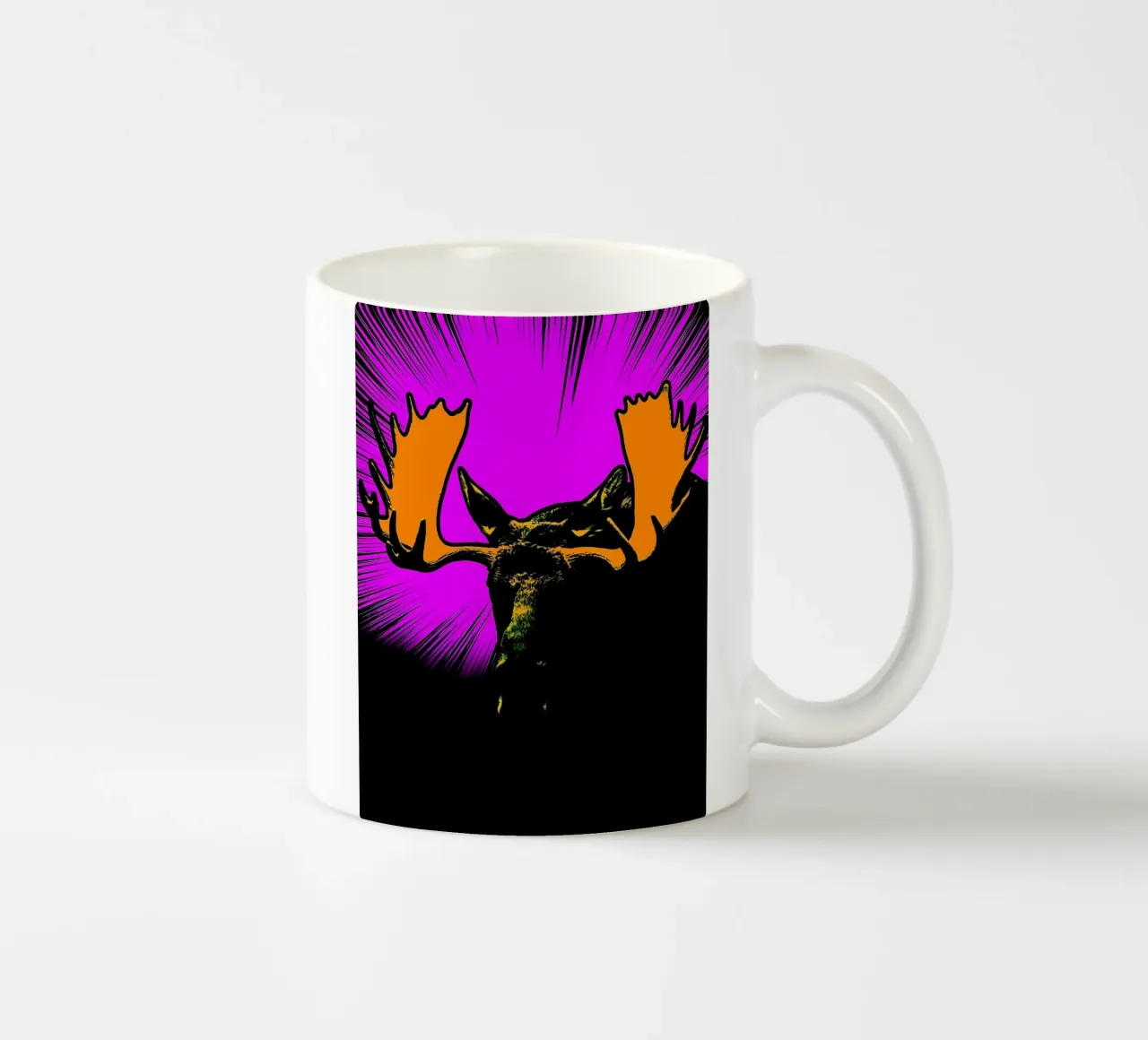 Alce - Pop Art tazza in ceramica da ColorCrash Gallery