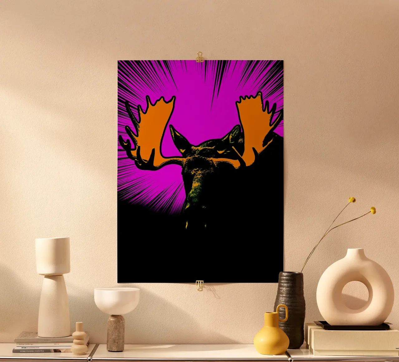 Alce - Pop Art poster da ColorCrash Gallery