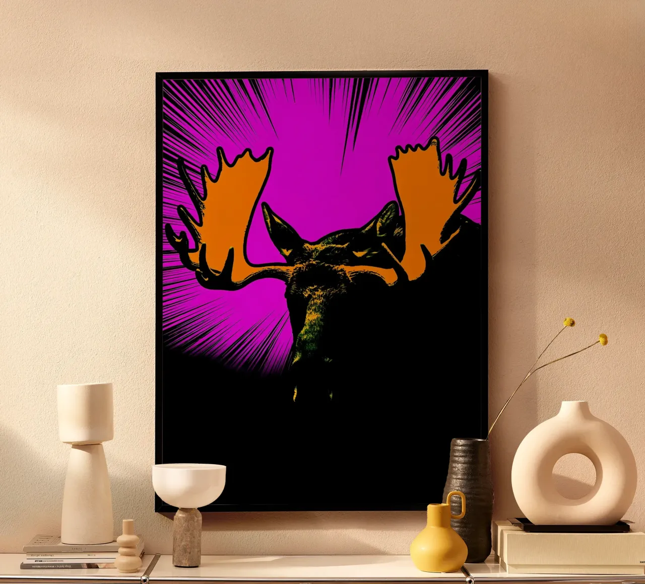 Alce - Pop Art poster da ColorCrash Gallery