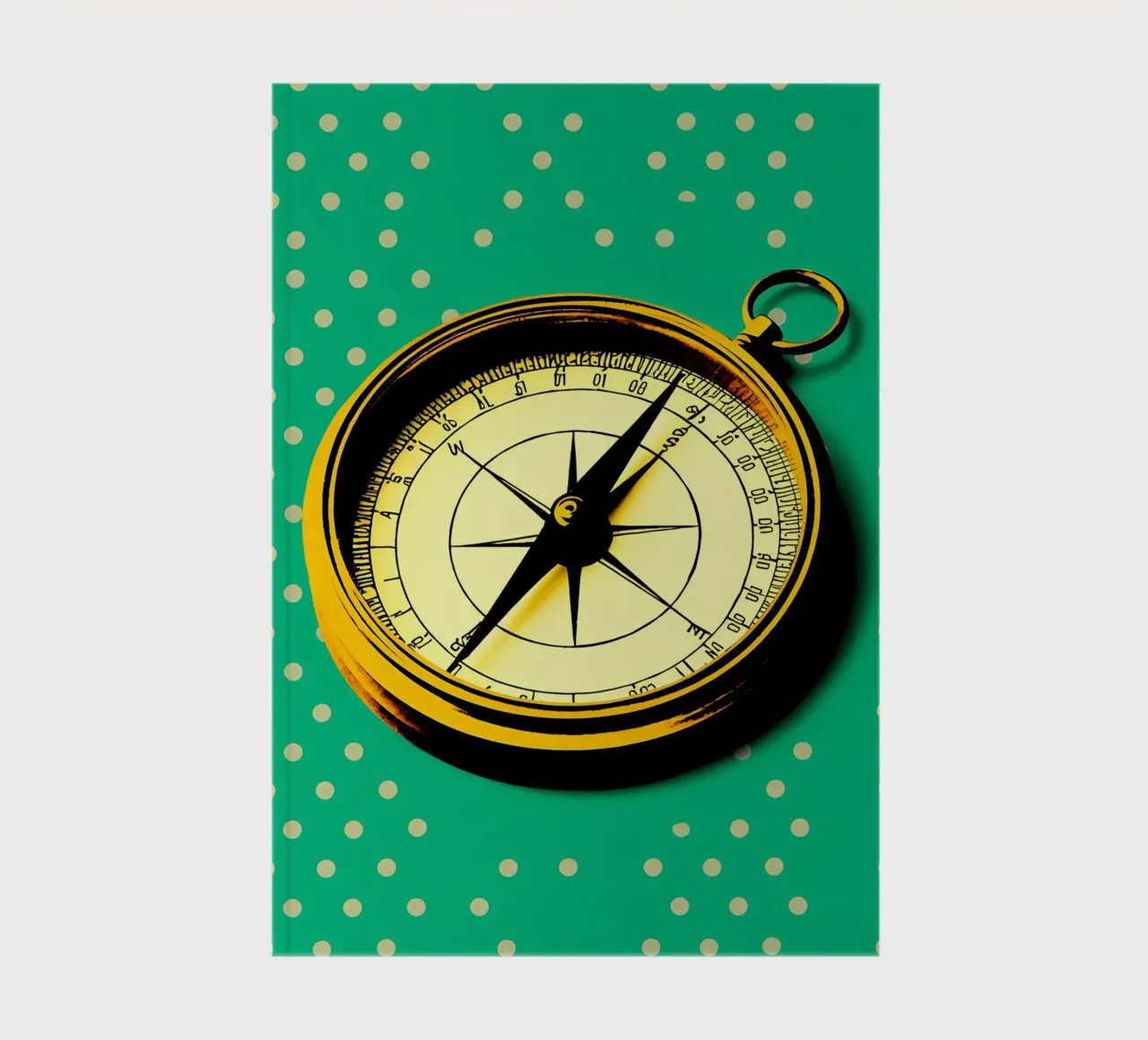 Compass - Pop Art notebook by ColorCrash Gallery
