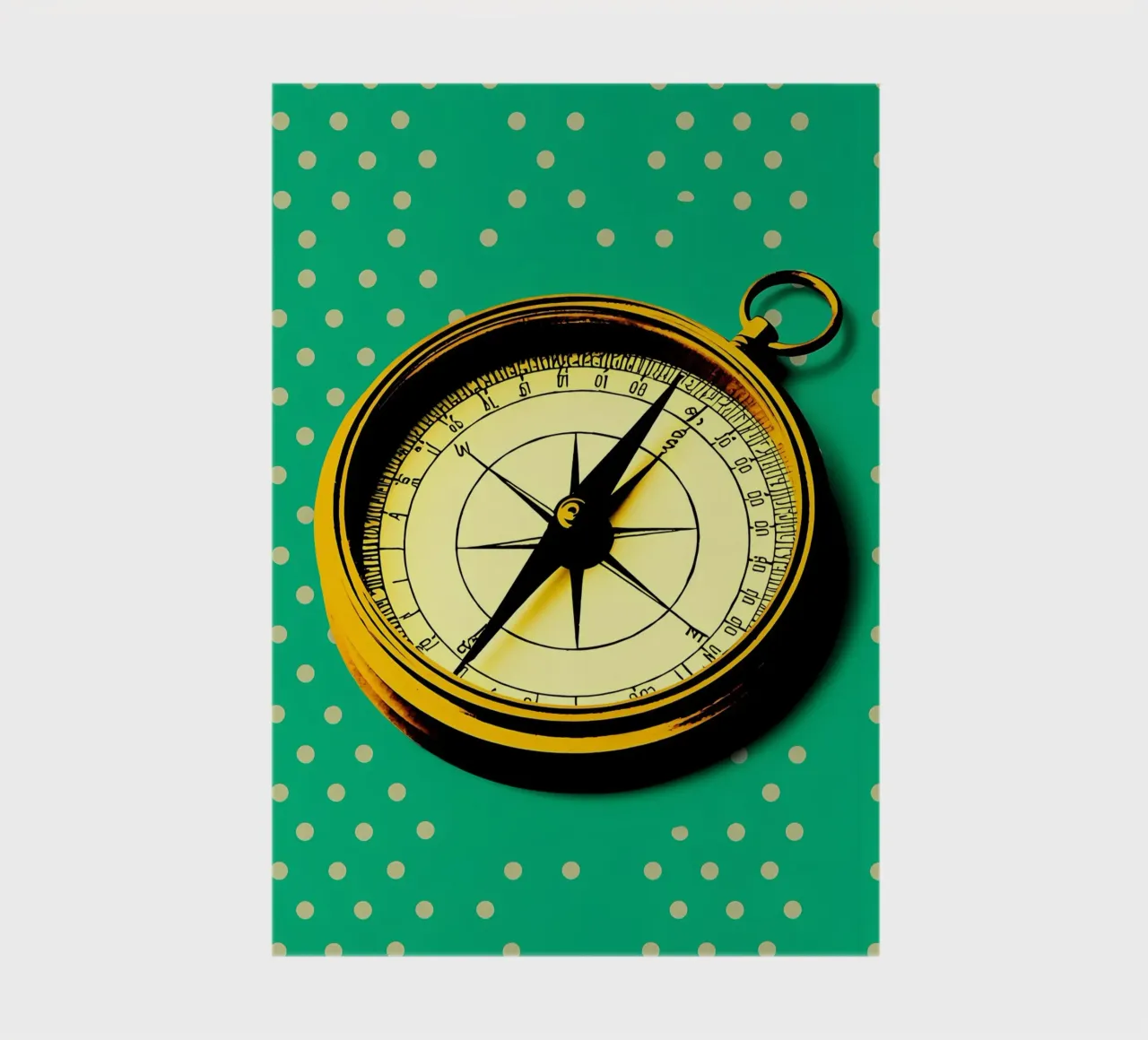 Compass - Pop Art notebook by ColorCrash Gallery