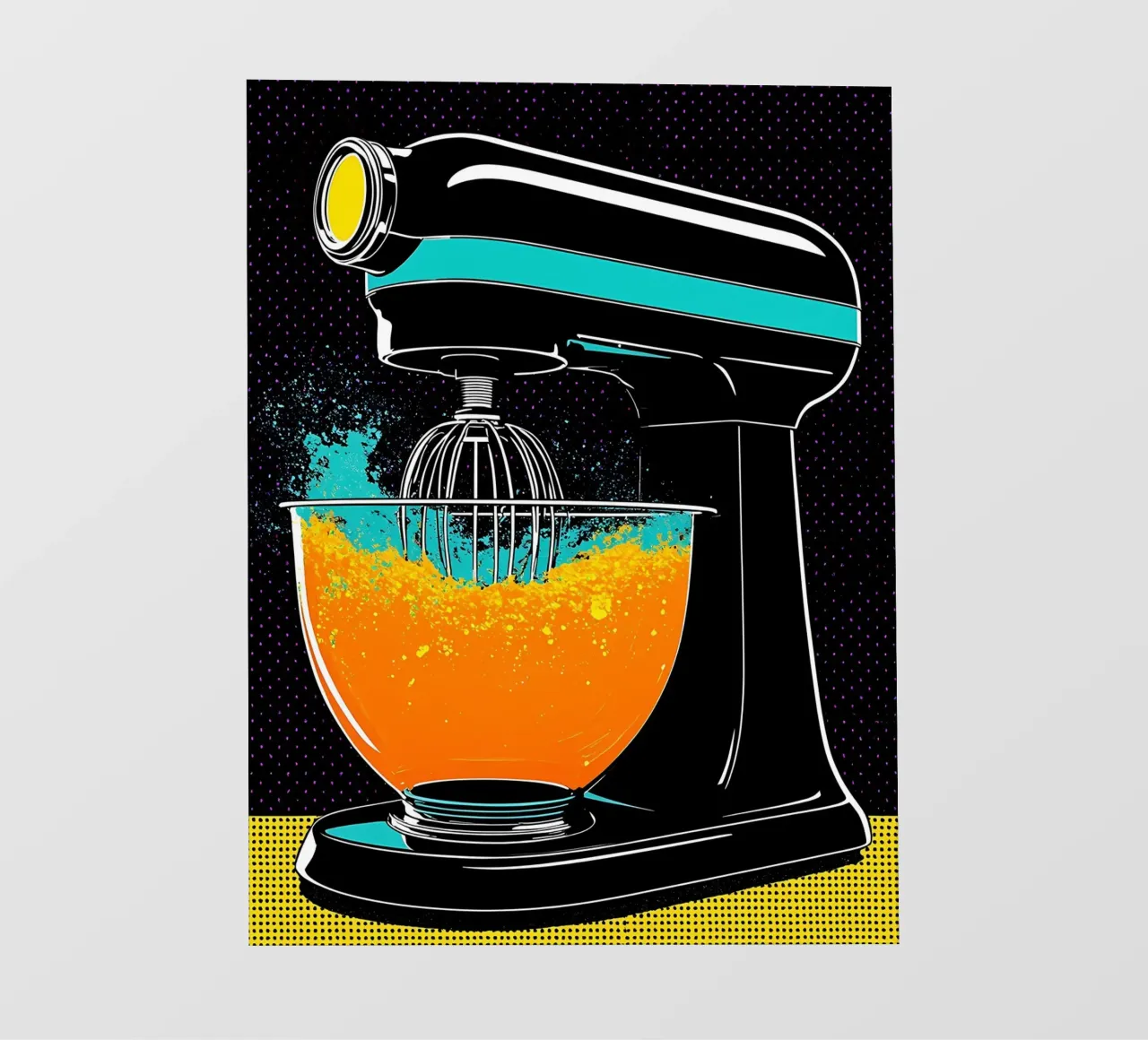Macchina miscelatrice - Pop Art pellicola backlit da ColorCrash Gallery