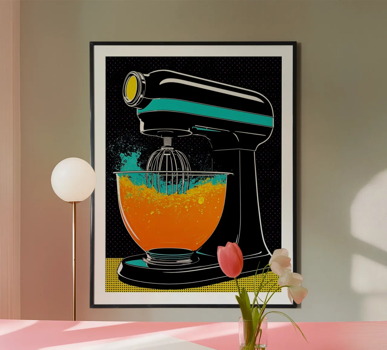 Macchina miscelatrice - Pop Art poster da ColorCrash Gallery
