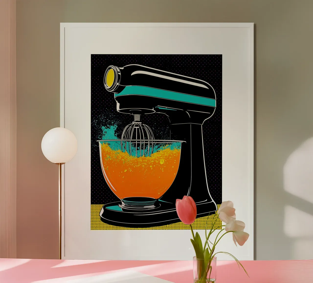 Macchina miscelatrice - Pop Art poster da ColorCrash Gallery
