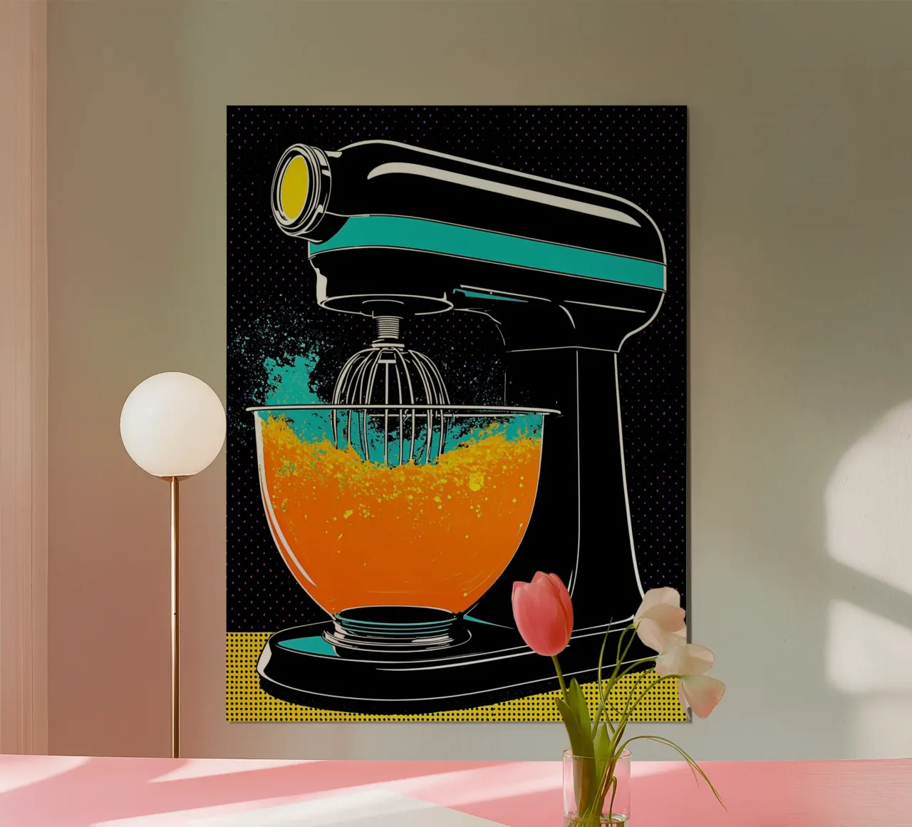 Macchina miscelatrice - Pop Art poster da ColorCrash Gallery