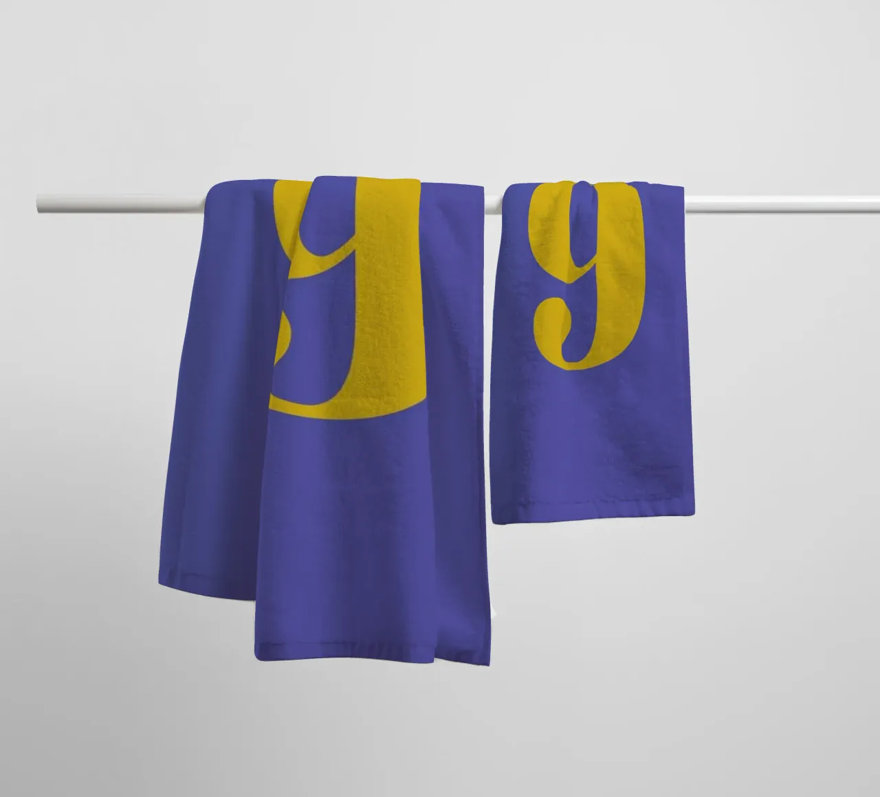 Blue Number 9 asciugamano da bagno da Studio One