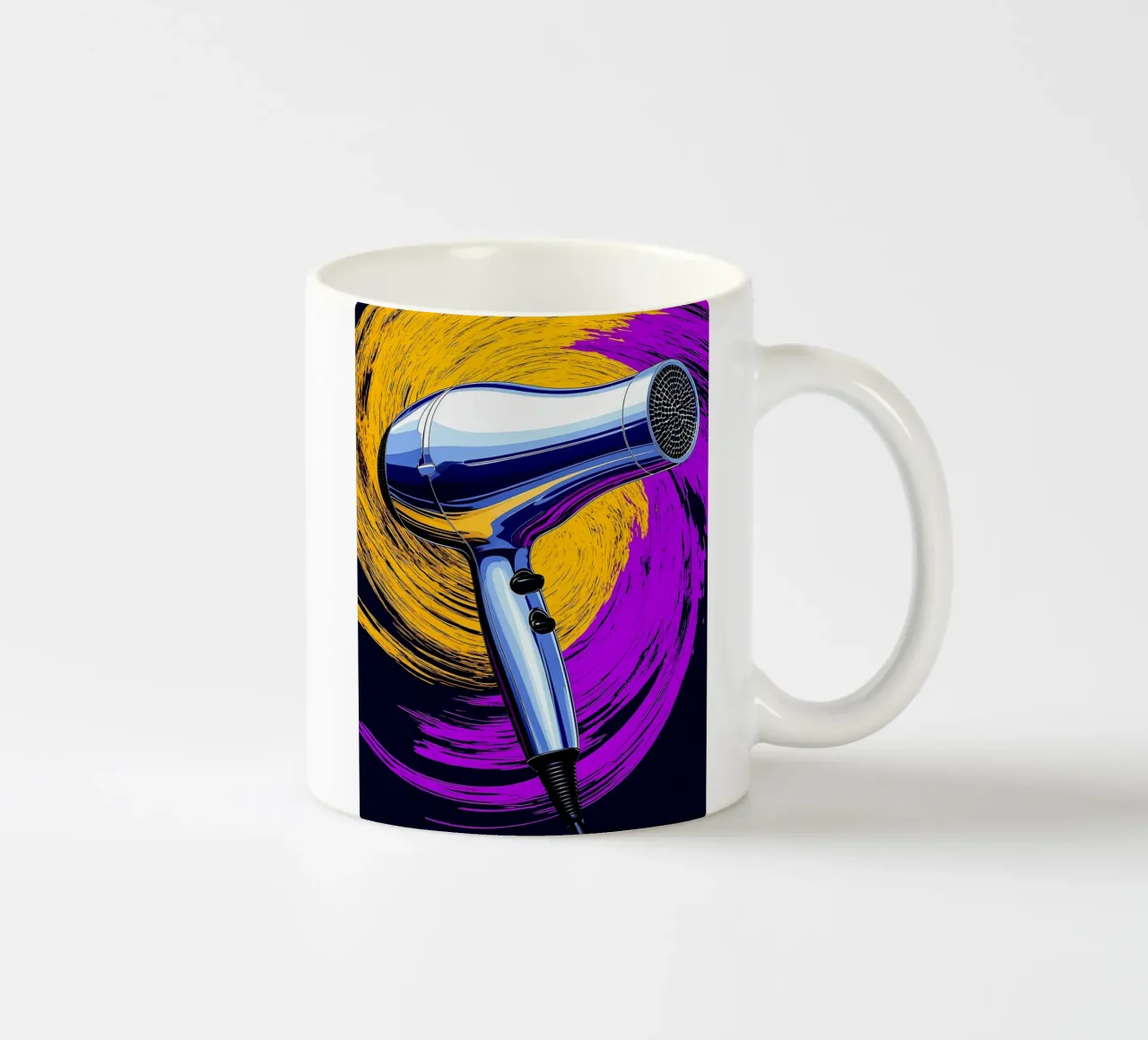 Asciugacapelli - Pop Art tazza in ceramica da ColorCrash Gallery