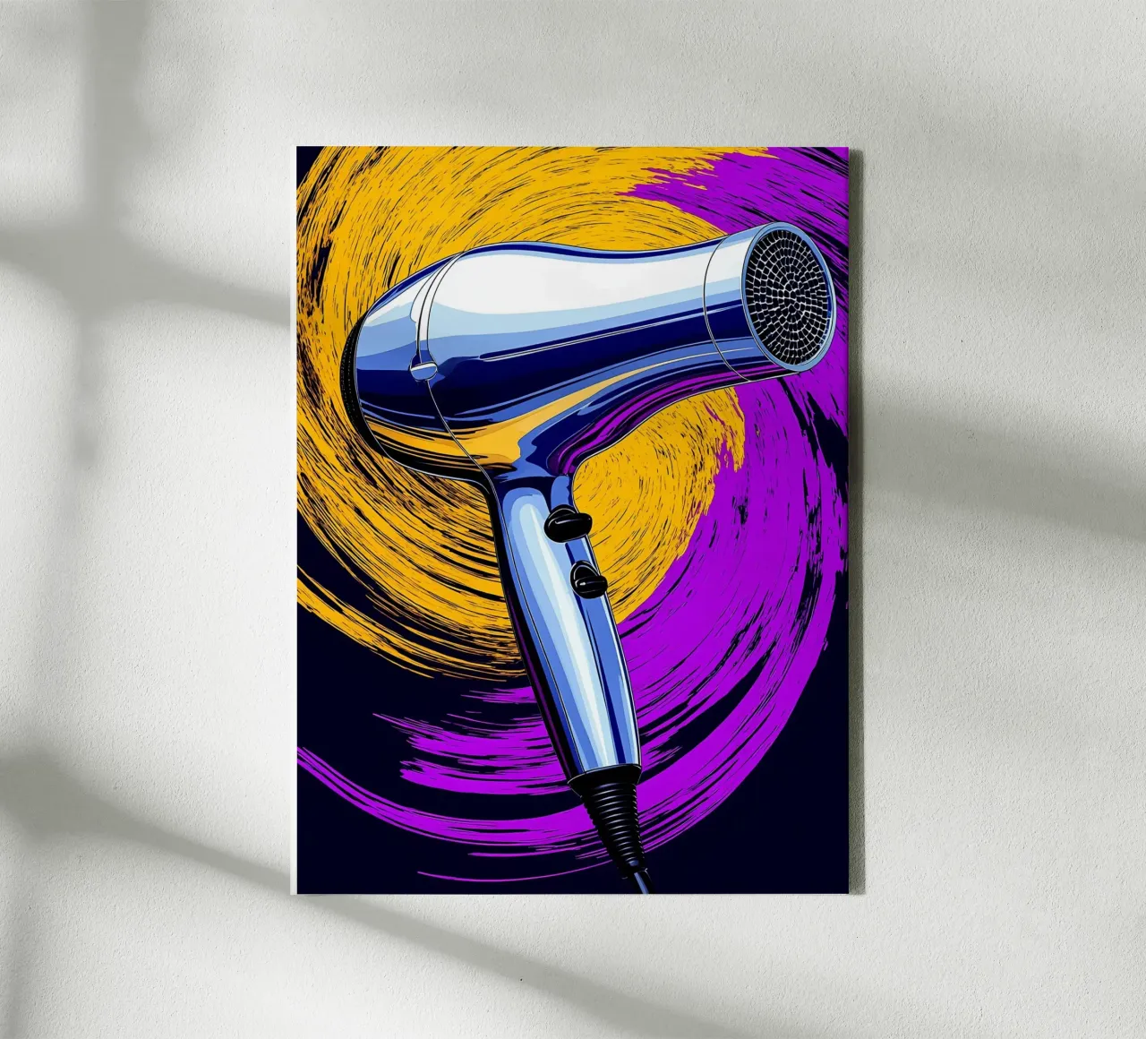 Asciugacapelli - Pop Art tela con Cornice a cassetta da ColorCrash Gallery