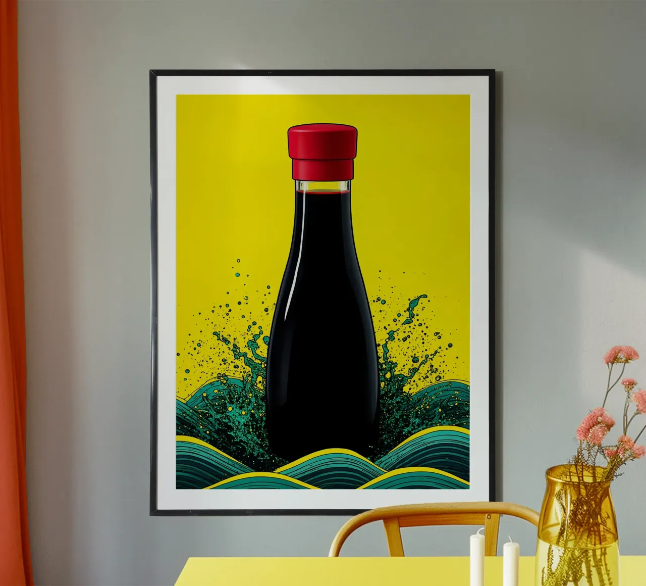 Soy Souce Bottle - Pop Art hahnemühle by ColorCrash Gallery