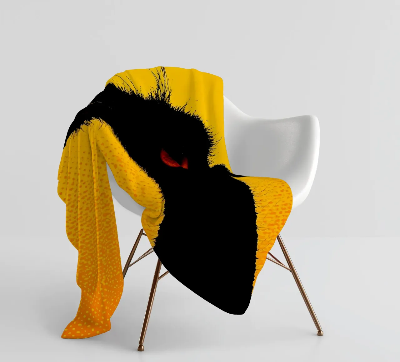 Struzzo - Pop Art coperta in pile da ColorCrash Gallery