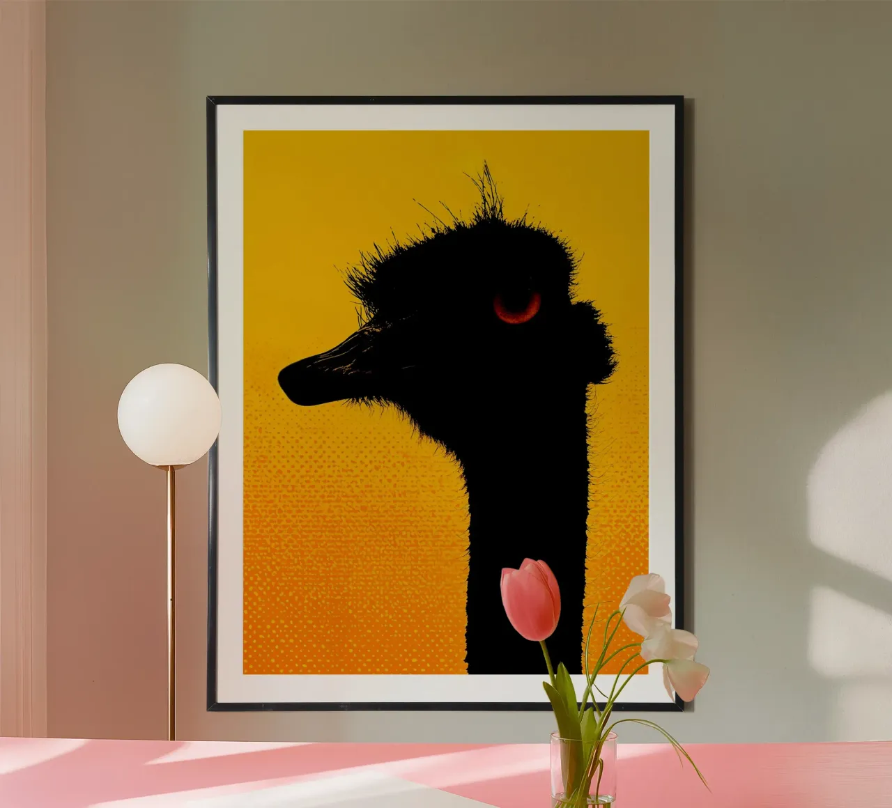 Struzzo - Pop Art carta hahnemühle da ColorCrash Gallery