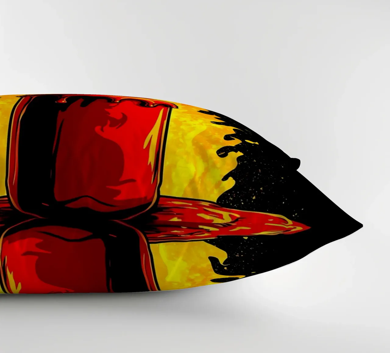 Hot Souce On Fire - Pop Art cuscino da ColorCrash Gallery
