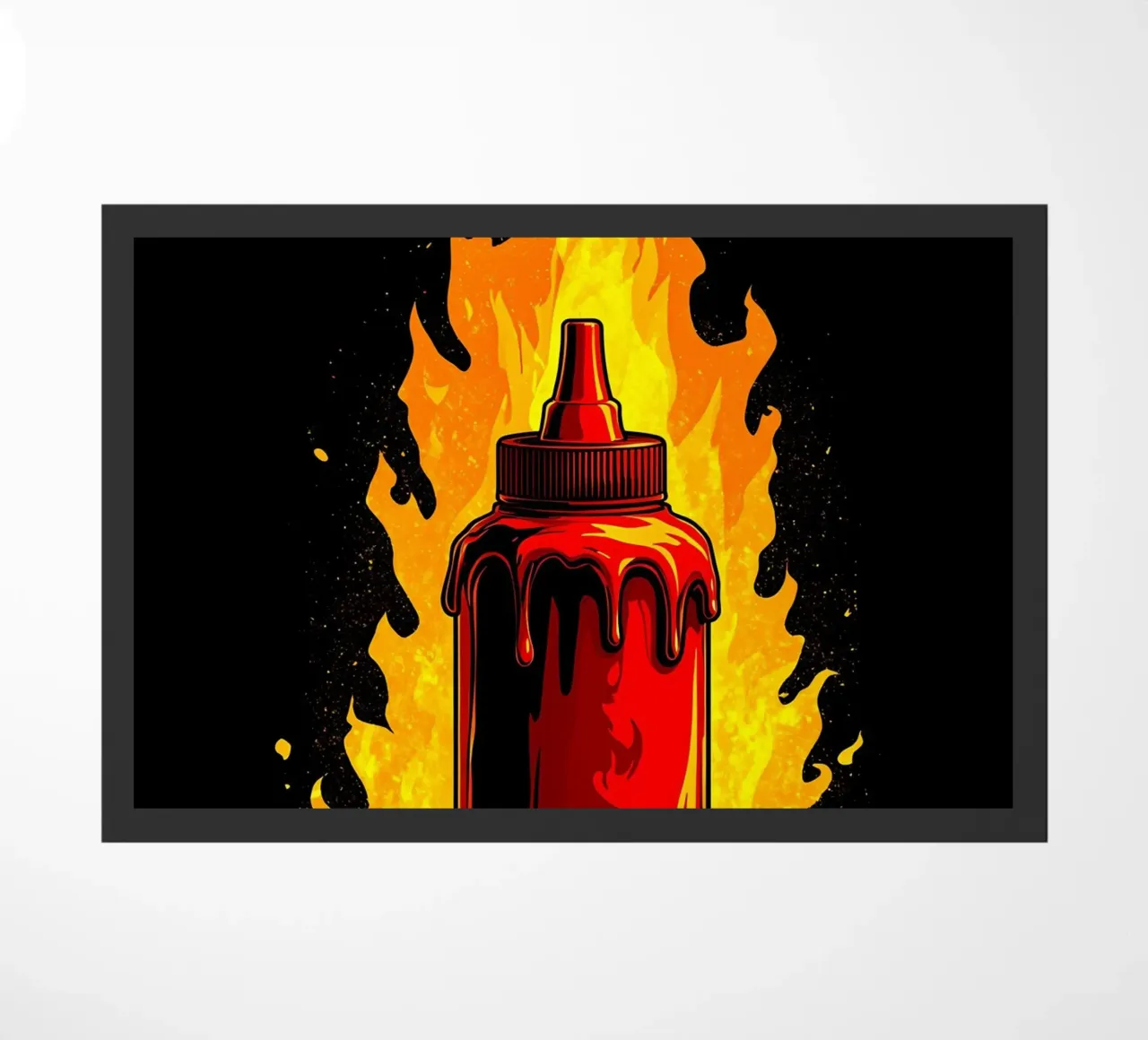 Hot Souce On Fire - Pop Art zerbino da ColorCrash Gallery