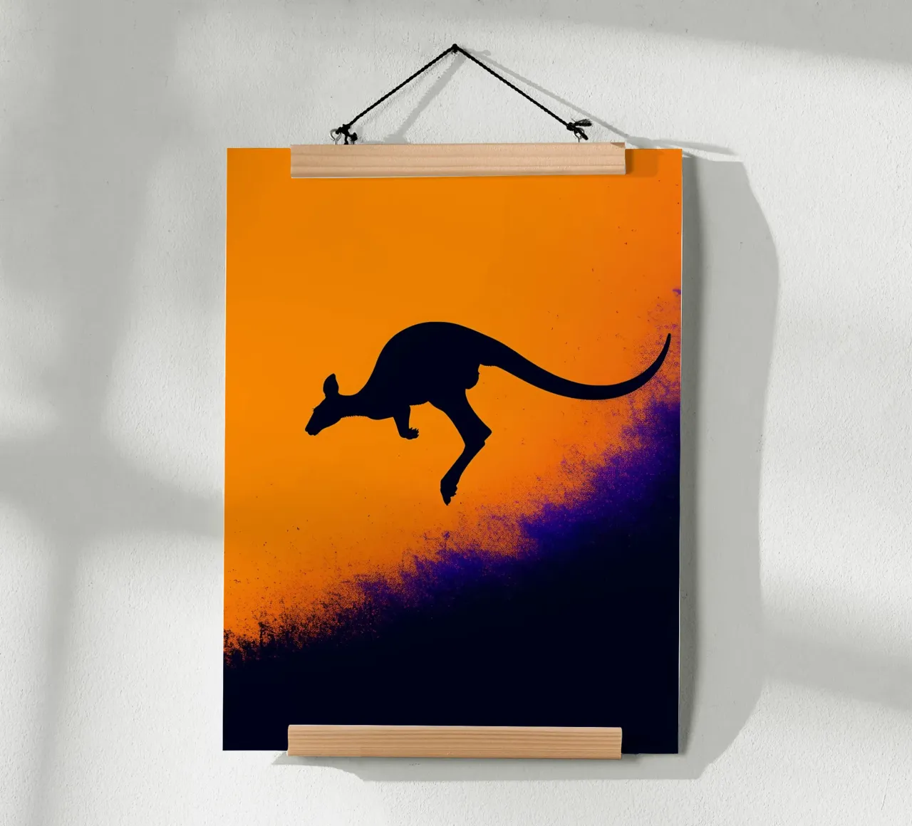Känguru - Pop-Art Poster von ColorCrash Gallery