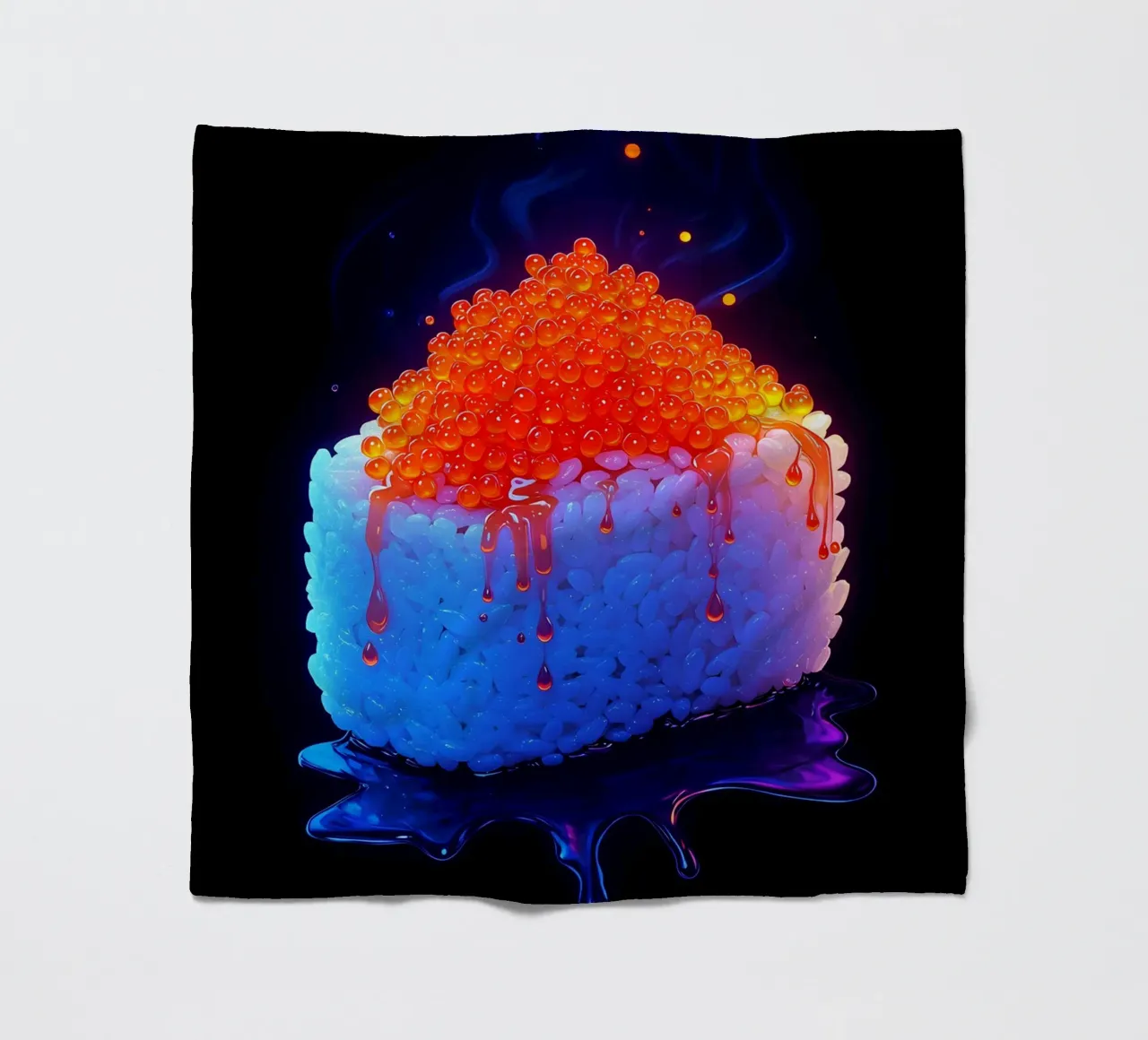 Sushi - Pop Art coperta in pile da ColorCrash Gallery