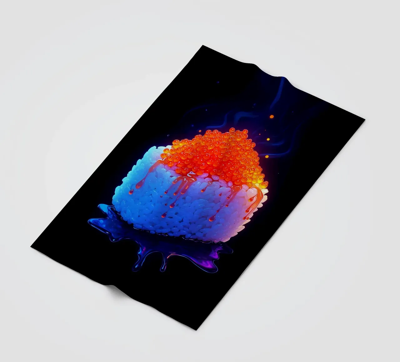 Sushi - Pop Art coperta in pile da ColorCrash Gallery